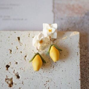 Floral Lemon Drop Earrings A1276